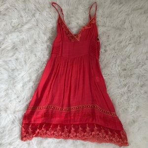 Pink tank top country girl dress